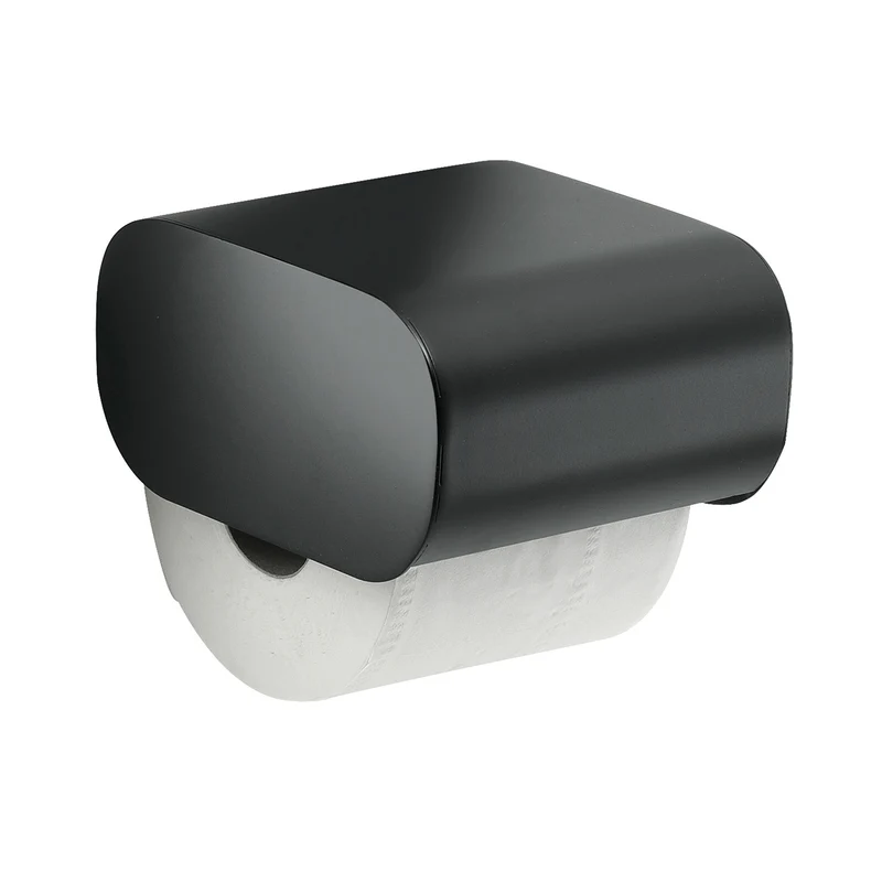 OUTLINE Toiletpapirholder med låg Sort