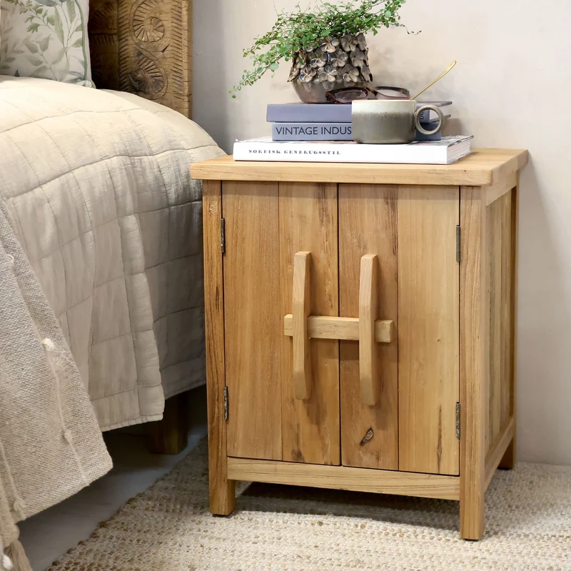 Chic Antique Skåp m. 2 dörrar H55/L45/B40 cm natur