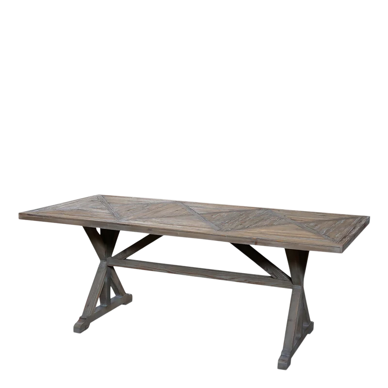 Chic Antique Matbord 200 cm handgjord Återvunnet trä