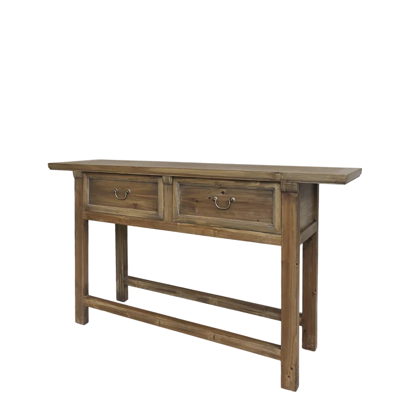 Chic Antique Avlastningsbord Marseille m. 2 lådor 150 cm Natur