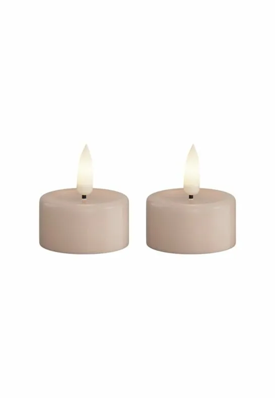 LED Värmeljus 4x4,5 cm Rosa 2-pack