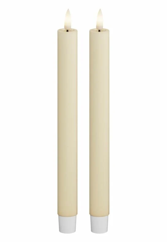 LED Kronljus 2,2x24 cm Cream 2-pack