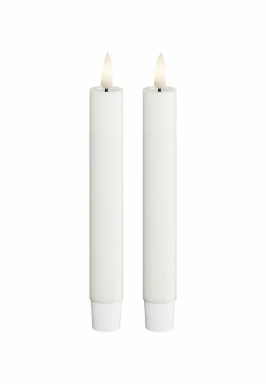 LED Kronljus 2,2x15 cm Vit 2-pack