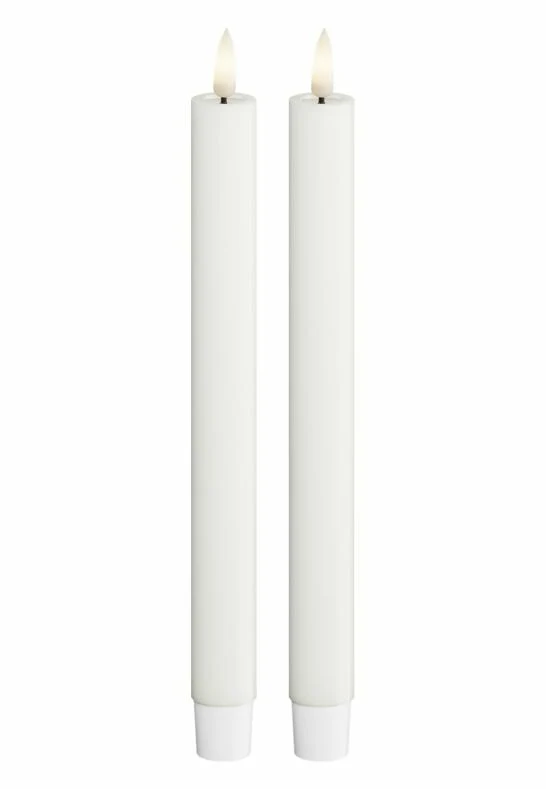 LED Kronljus 2,2x24 cm Vit 2-pack