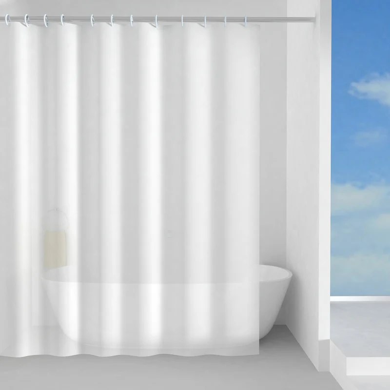 Badekarsforhæng 180 x 180 cm - Hvid