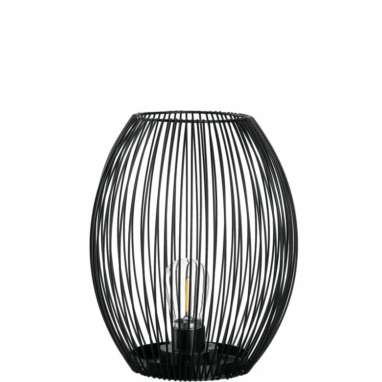 Casolare Lanterna 24 cm Svart med LED