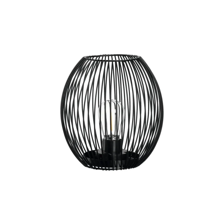 Casolare Lanterna 18 cm Svart med LED