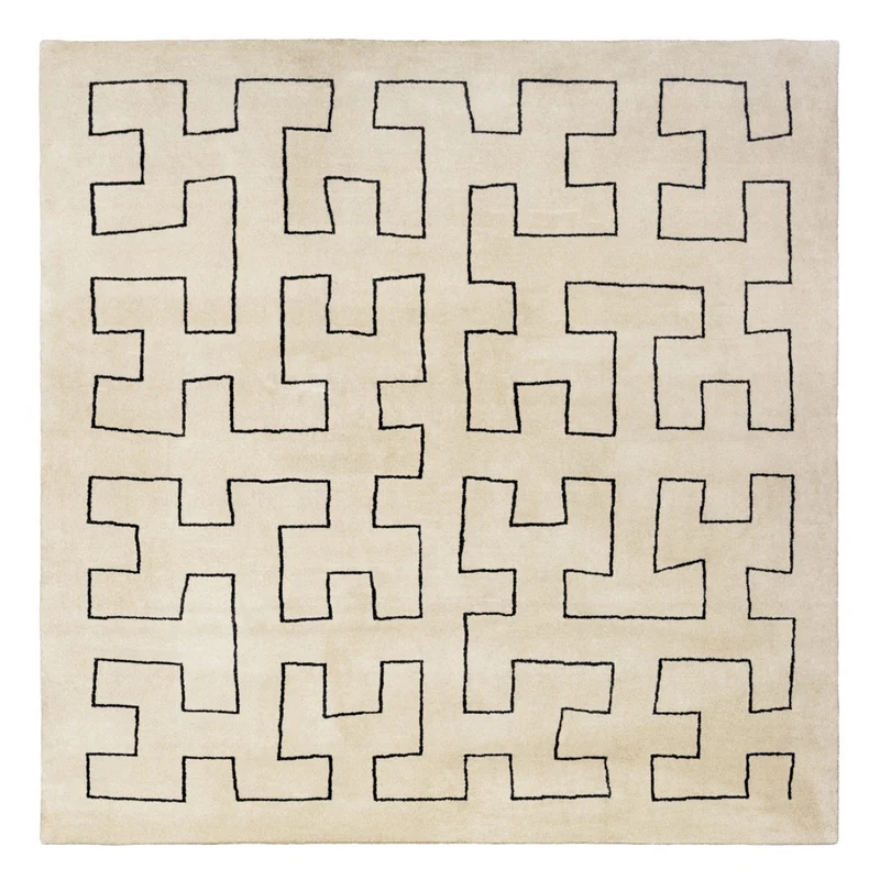 Maze Platinum Rug