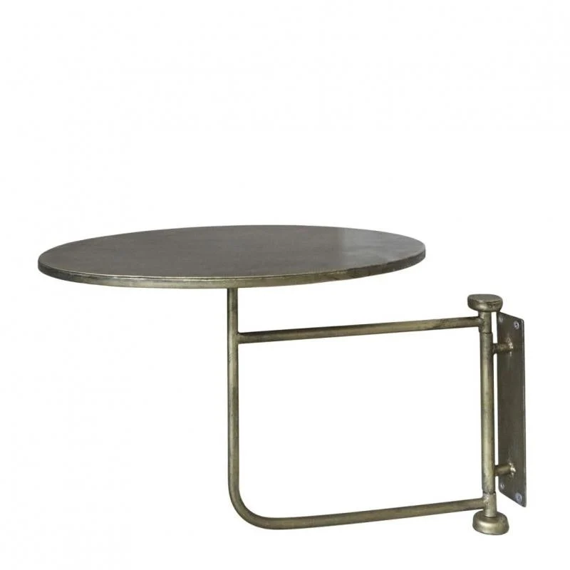 Chic Antique Sidobord för vägg H41/Ø30 cm antik mässing REA