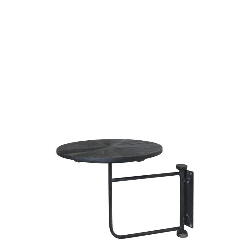 Sidobord för vägg H45,5/Ø35 cm kol REA